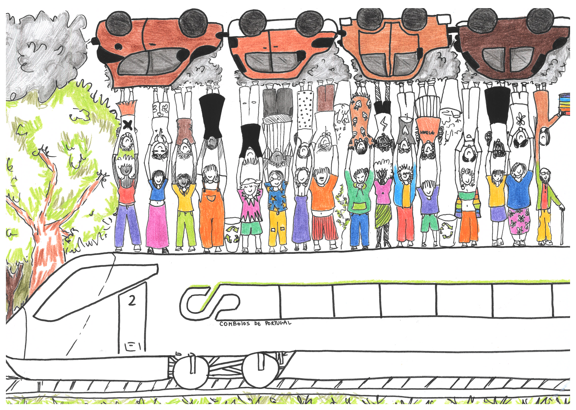 prémio museu nacional ferroviário do primeiro concurso nacional de desenho sobre o transporte ferroviário